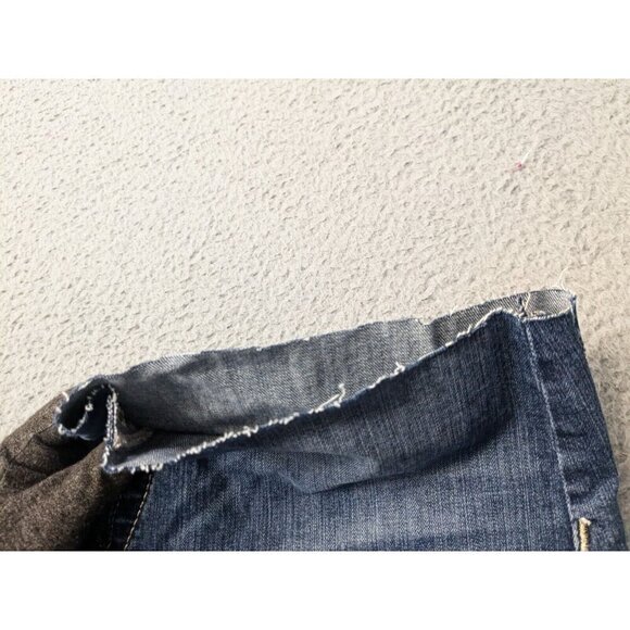 Miss Me Jean Shorts Women 28 Denim Stretch Colorful Sequins Cutoff Flap Pocket - Picture 7 of 16